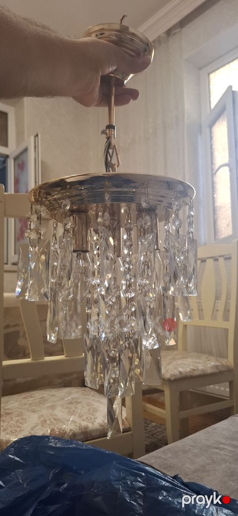 Çılçıraq, 3 lampa, Şüşə — Bakı