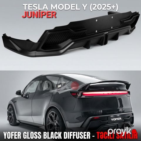 Original Yofer brendinə məxsus Parlaq Qara (Gloss Black) diffuzor — Xırdalan
