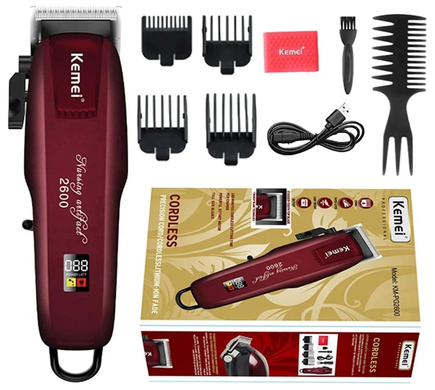 Saç kəsimi üçün cihaz Kemei KM-2600 (Kemei KM-2600) — Bakı