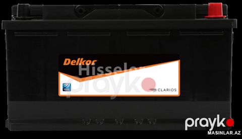 Akkumulyator Delkor 100 Ah R+ 750 A Euro 60038 — Bakı