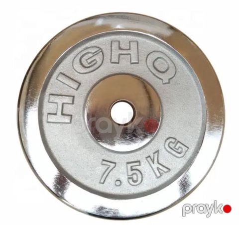 Ştanq üçün disk WS0894, 2 əd x 7.5 kq, diametri 30 mm, xrom, paslanmır, F30 qantel və qrif üçün — Bakı