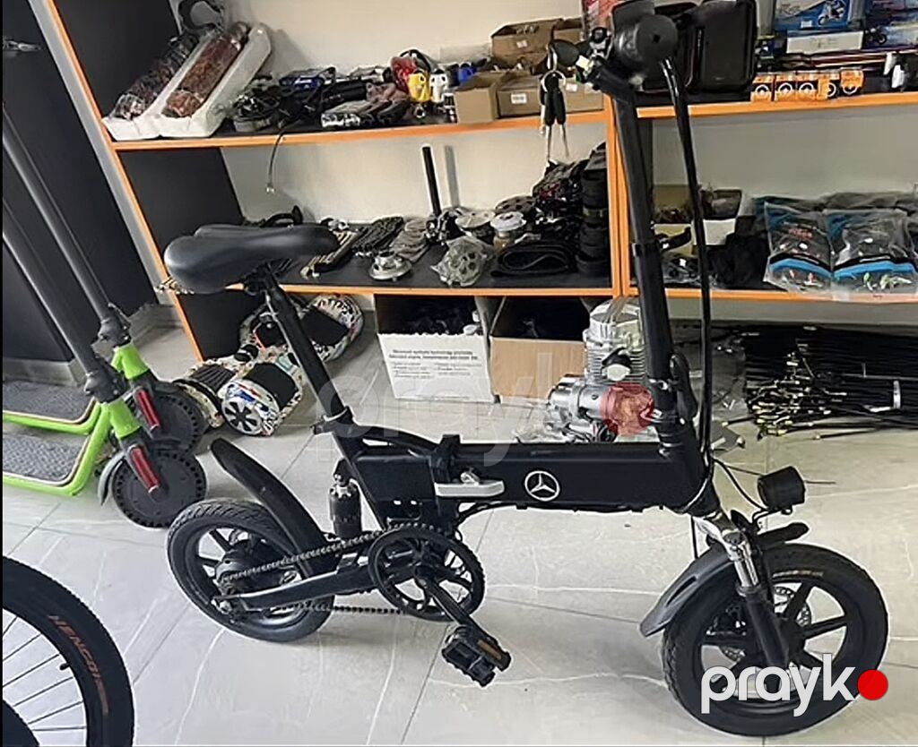 Elektrik qatlanan velosiped – şəhər içi komfortlu və yığcam nəqliyyat — Elektrik velosipedləri, Bakı (3)