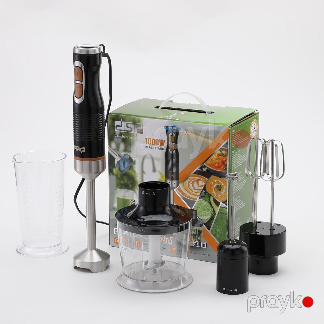 Blender dəsti dsp 5-İ 1-DƏ 2QAB 3700ML/500ML — Ev texnikası, Bakı (3)