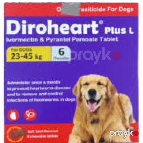 Diroheart Plus L itlər üçün 23-45 kq (1 tablet) — Bakı