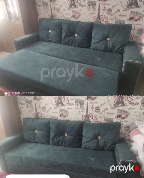 Model: açılıb-bağlanan divan (transformer) - Rəng: tünd yaşıl — Bakı