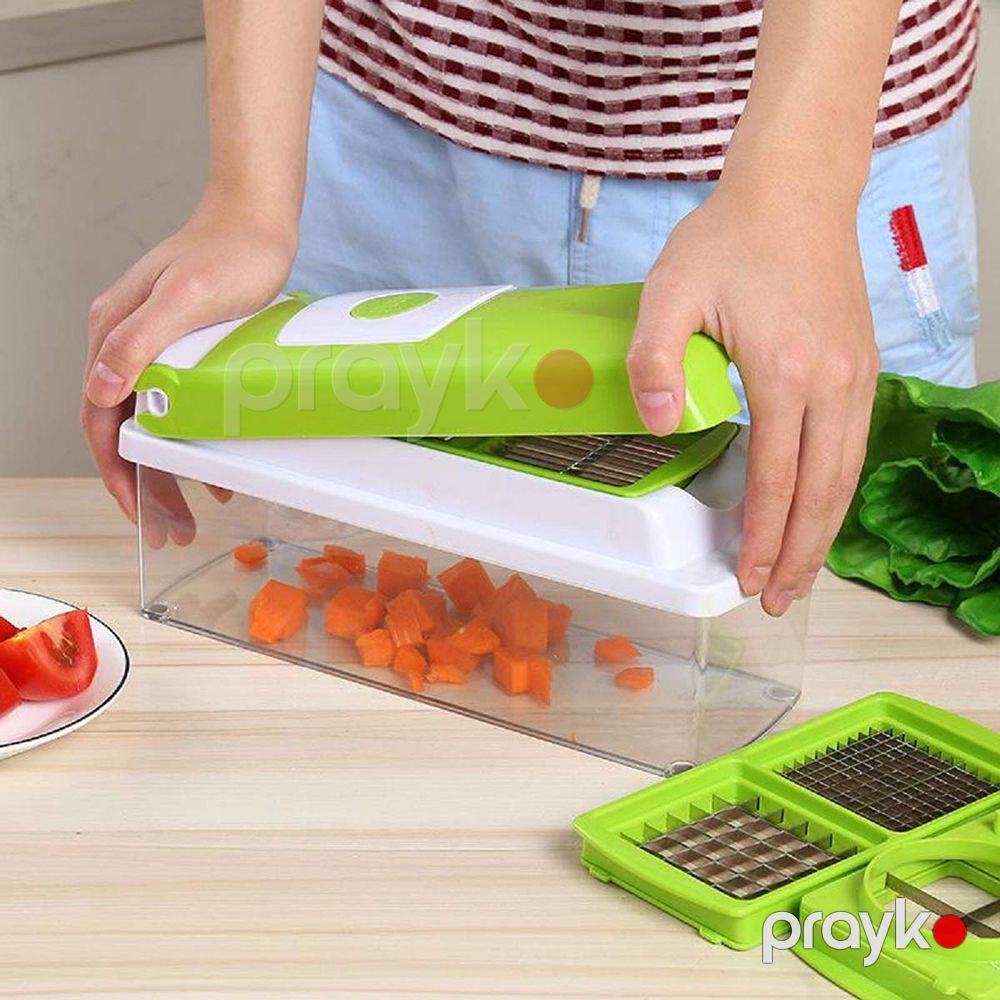 Nicer Dicer Mətbəx Rəndəsi – Tərəvəz və Meyvə üçün Çoxfunksiyalı Doğrayıcı Dəst (Saxlama Qablı, Soyucu və Sürtgəc ilə) — Mətbəx kombinaları və maşınları, Bakı (5)