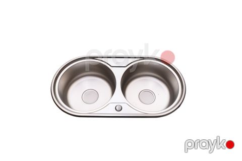 Mətbəx çanağı (moyka) 2-Lİ oval 810*430*200 LS-8143D — Bakı