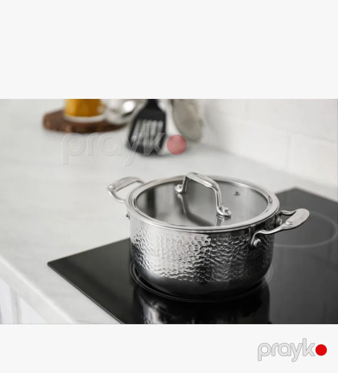 Qazan Uakeen NC76, paslanmayan polad, gümüşü, 32 sm, 10.5 L — Mallar, Bakı (2)