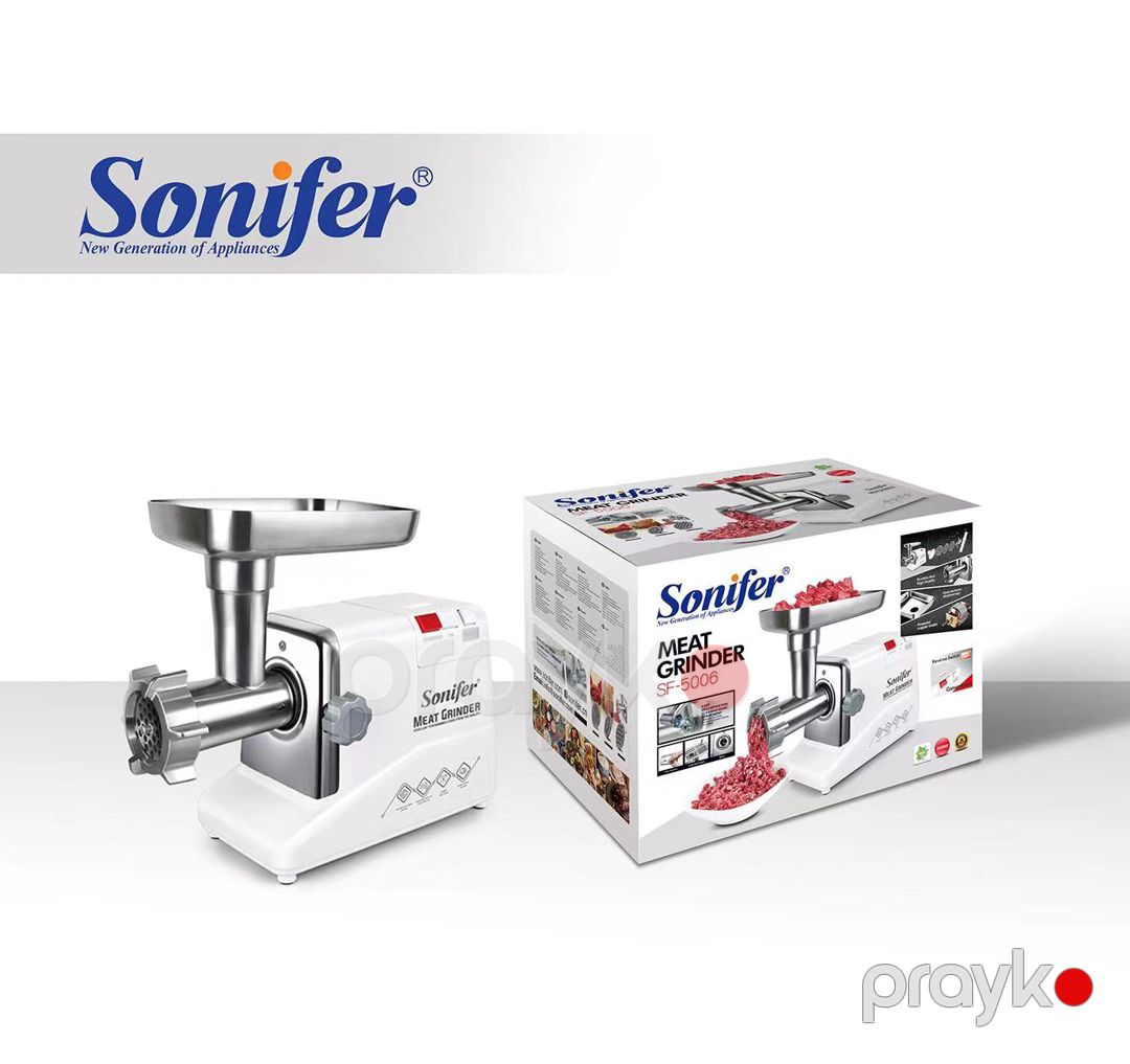 Sonifer SF-5006 2000W Gücündə Mis Mühərrikli İrihəcmli Ayrıla Bilən Bıçaqlı Elektrikli Ətçəkən maşın — Ev texnikası, Bakı (4)