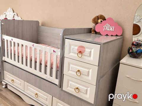 Çoxfunksiyalı uşaq beşiyi və komodlu modul - Model: Bebeco tipli — Mingəçevir