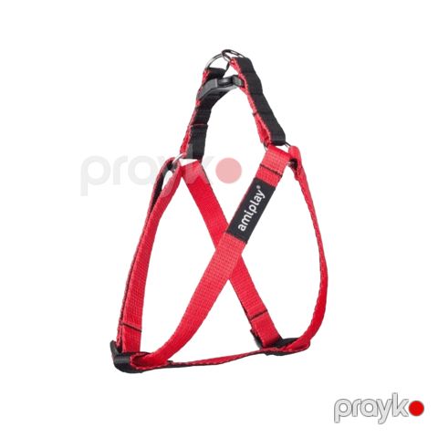 Qayış itlər üçün Amiplay Twist, 40-75 sm, ölçü L, polipropilen, qırmızı — Bakı