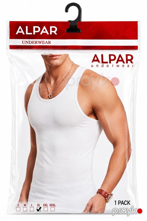 Kişilər üçün alt maykası 2416776, ağ, pambıq, ölçü M — Bakı