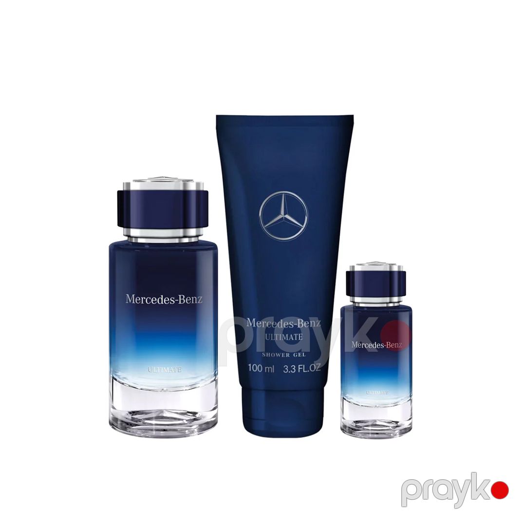 Mercedes-Benz Sign Ultimate kişilər üçün ətir dəsti (ətir suyu 120 ml + duş geli 100 ml + ətir nümünəsi 7 ml) — Mallar, Bakı (2)