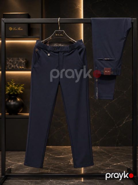 Kişilər üçün gündəlik şalvar 2353404, göy, pambıq, ölçü 32 — Bakı
