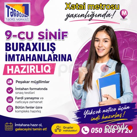 9-cu sinif buraxılış imtahanlarına hazırlıq