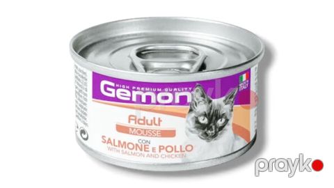 Konserv Gemon Adult Cat Mousse Salmon and Chicken, 85 q — Bakı