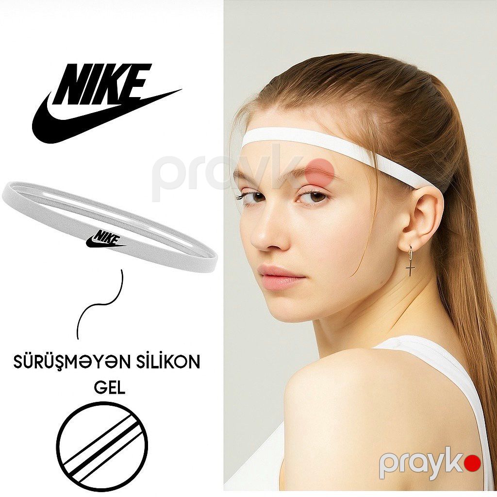 Baş bandı Nike, silikonlu rezin, 48 sm, sarı — Mallar, Bakı (3)