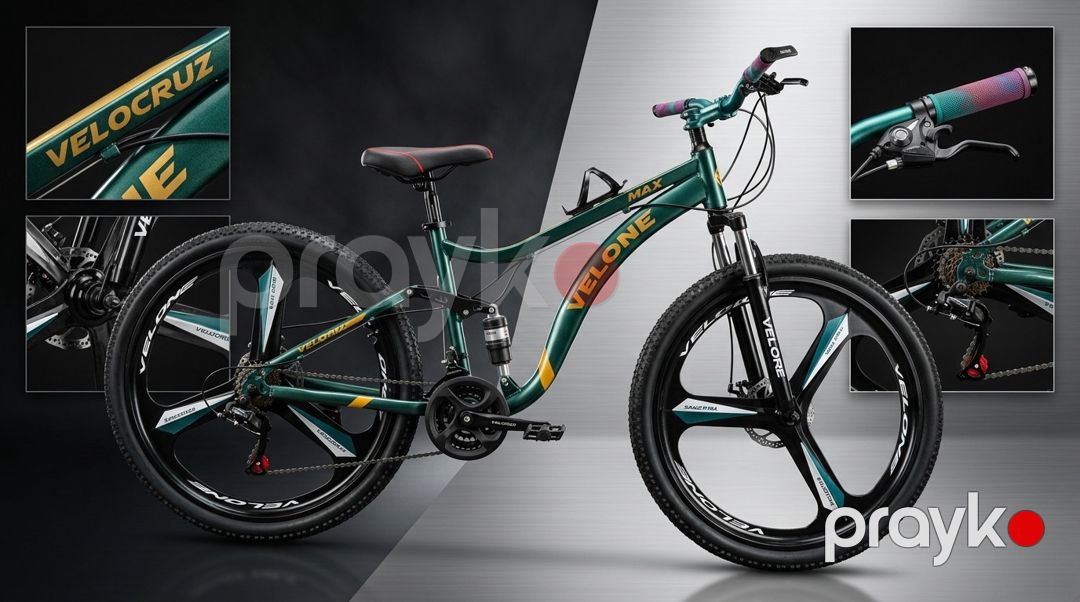 Dağ velosipedi Velocruz 29, tünd yaşıl — Velosipedlər, Bakı (2)