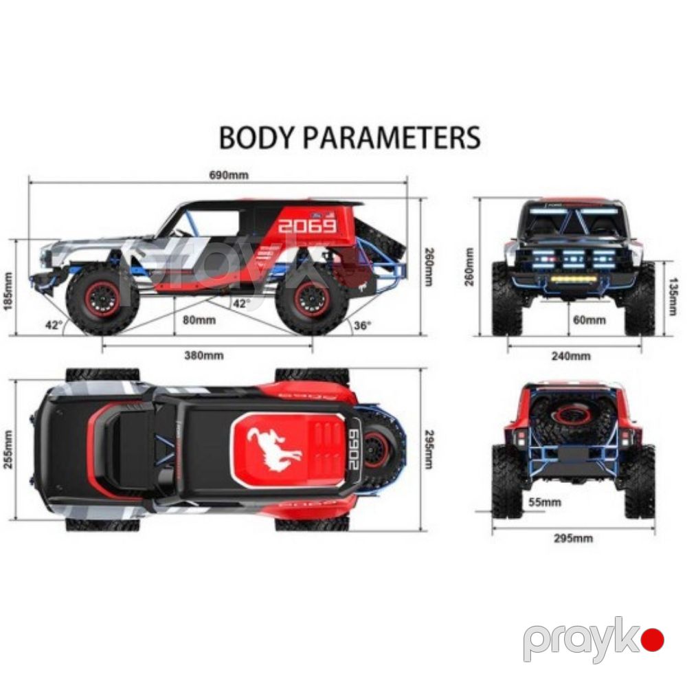 Radio ilə idarə olunan maşın MJX H8P Ford Bronco, 14+ yaş — Mallar, Bakı (3)