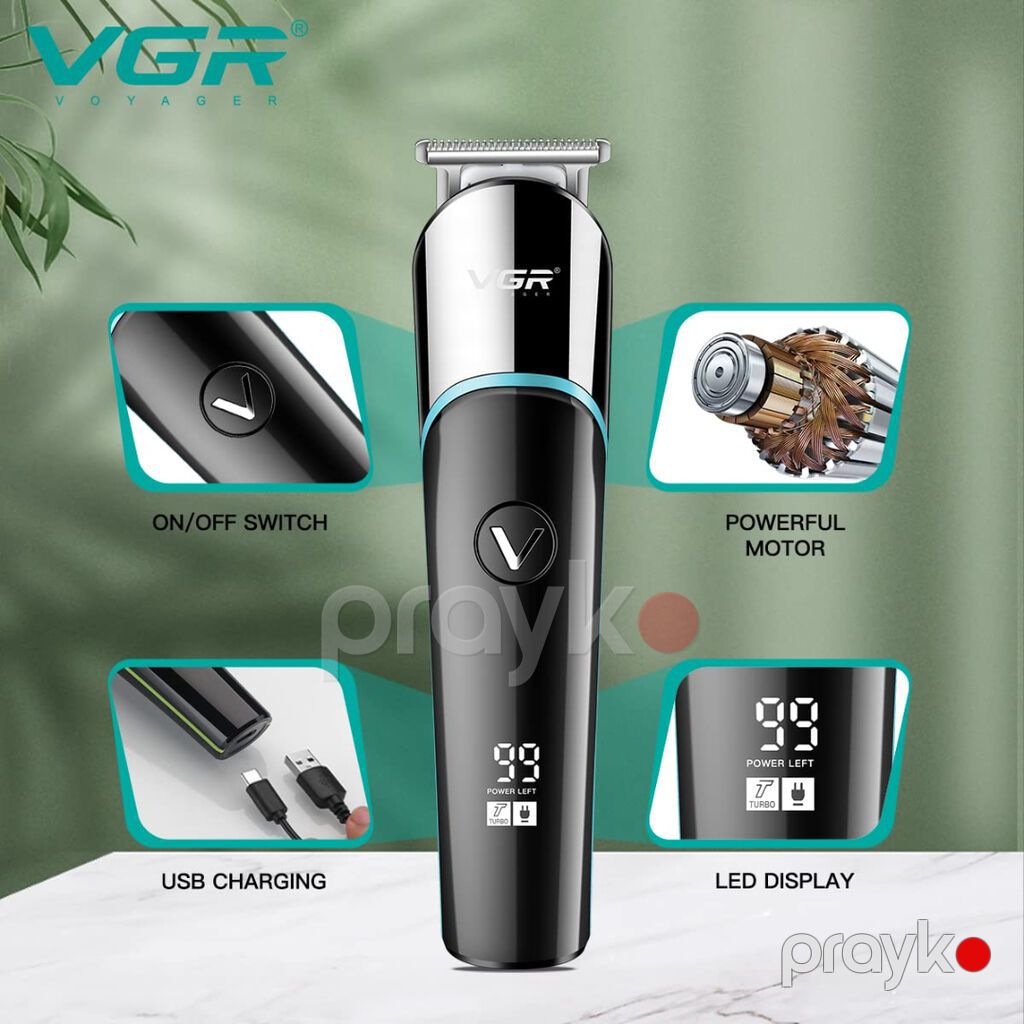 Təraş aparatı VGR 291 Saqqal üçün 600MAH 5000RPM (3/6/9/12mm) Bütün — Saç kəsmə maşınları, Bakı (4)