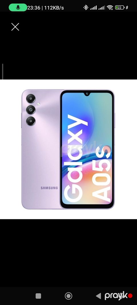 Samsung Galaxy A05s, 128 GB, rəng - Bənövşəyi, Sensor, Barmaq izi, İki sim kartlı — Bakı