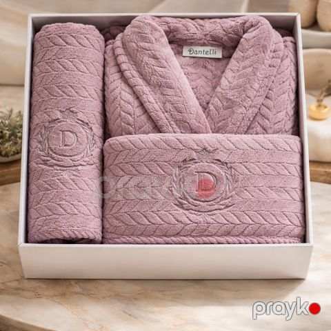 Dəst hamam xələti + hamam dəsmalı Dantelli, yasəməni, mikrofiber, ölçü L/XL — Bakı