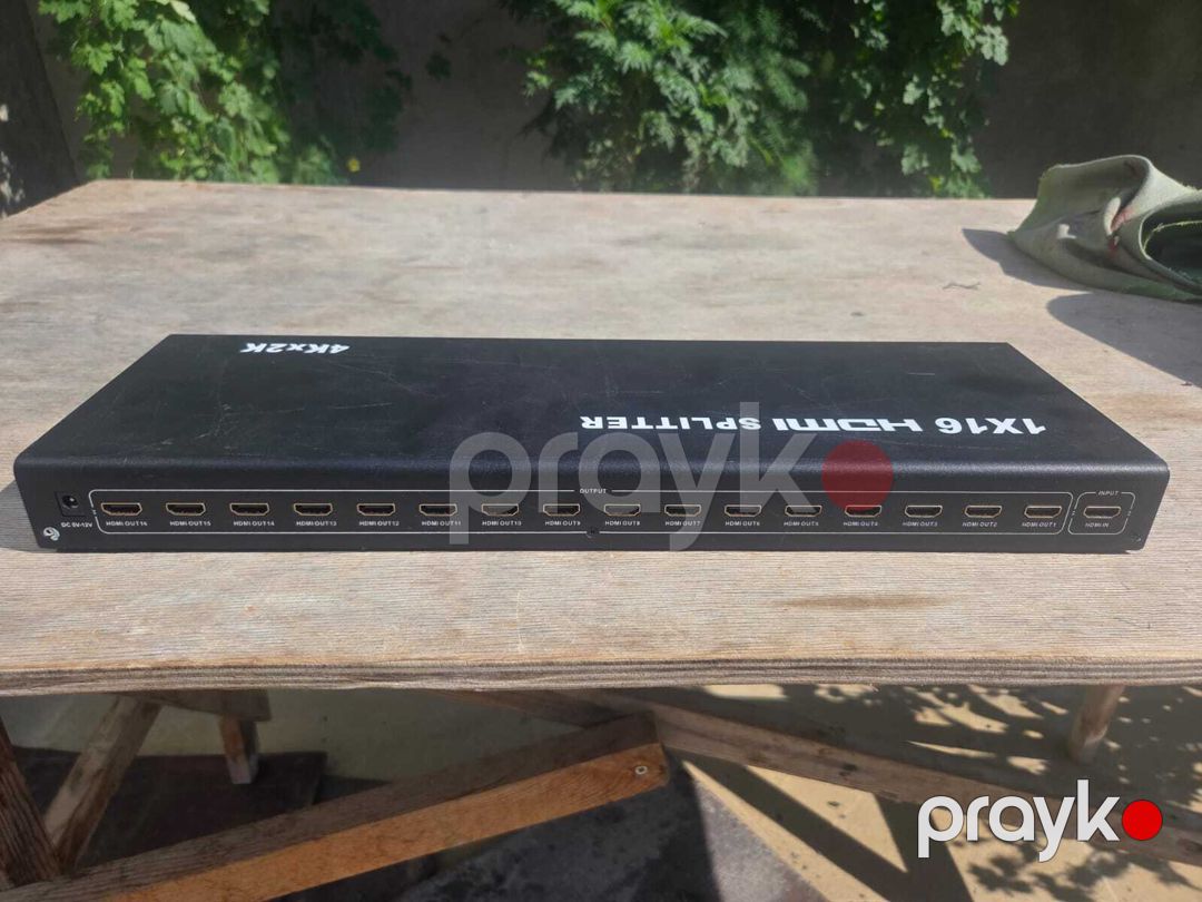 1x16 HDMI Splitter 4K / Full HD, 16 çıxışlı paylayıcı + adapteri — Səs texnikası, Bakı (3)