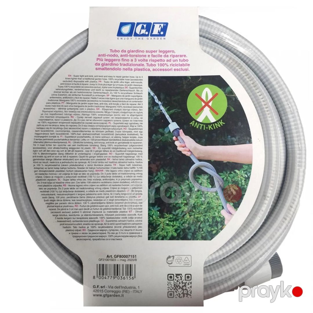 Suvarma şlanqı GF Aqua Light, 15 m, 15 mm, boz — Mallar, Bakı (2)