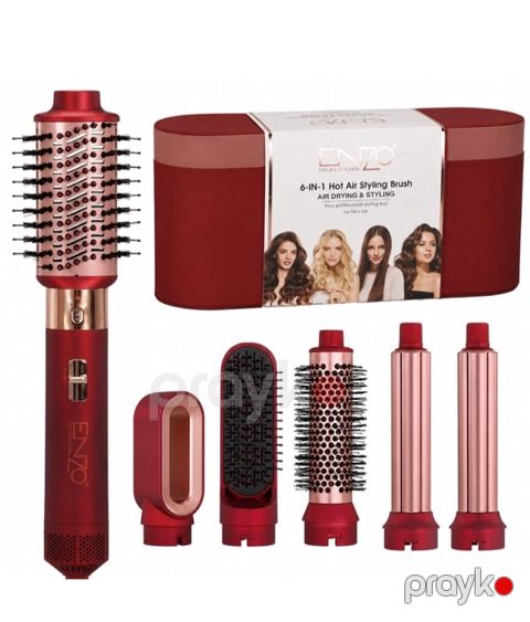 Enzo Professional 6‑in‑1 isti hava ilə saç formalaşdırıcı set — Bakı
