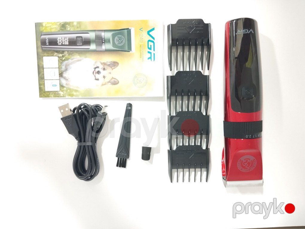 İt pişik qırxan "VGR 240 1500mAh 4 speed 7000RPM Cord/Cordless" — Heyvan malları, Bakı (10)