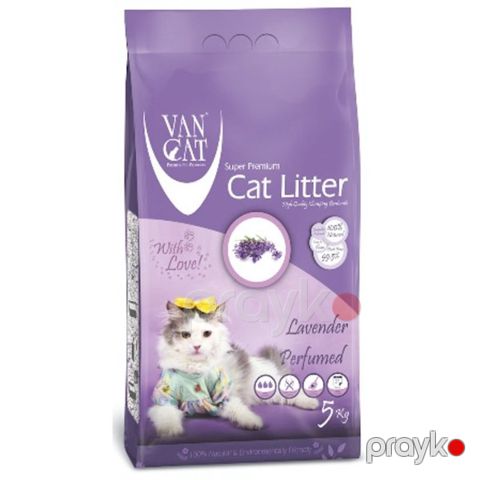Topalaşan doldurucu pişiklər üçün Van Cat Super Premium Quality Cat Lavender 5 kq — Bakı