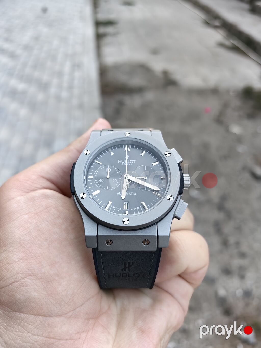 Hublot saatı, təptəzədir, qarantiyası da var. Tam mexaniki, qoldan — Qol saatları, Bakı (2)