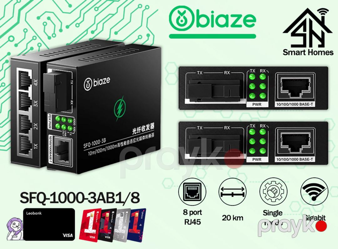 Biaze SFQ Media Converter — Şəbəkə və server avadanlığı, Bakı (3)