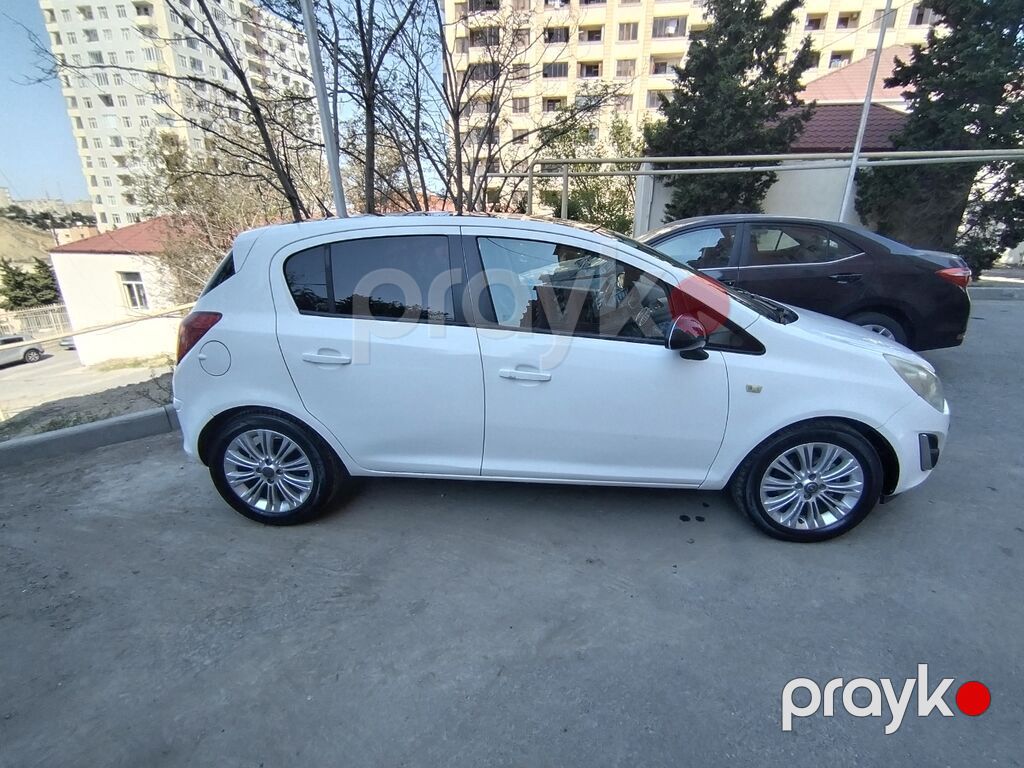 Opel Corsa hatchback – ağ rəng, 5 qapı.2013 il. Motor-1.4 — Avtomobillər, Bakı (2)