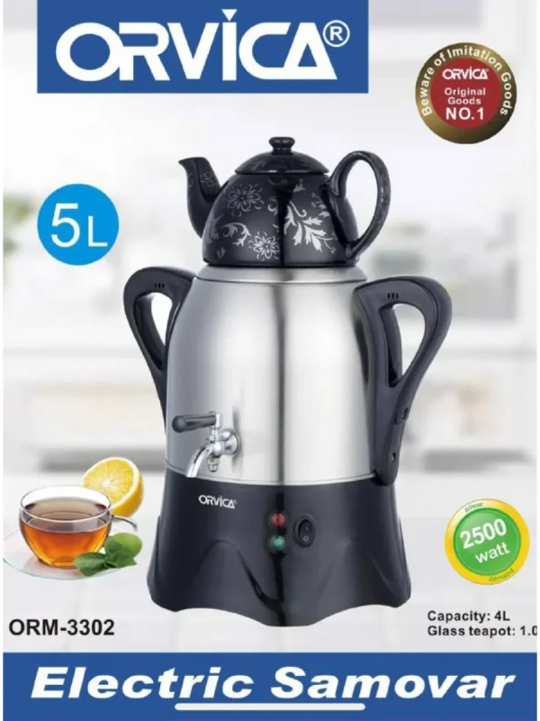 Elektrik samovar Orvica ORM-3302 — Elektrik çaydanları və termoslar, Bakı (2)