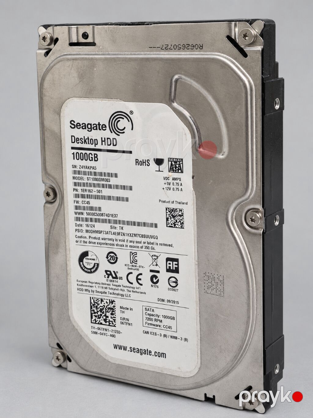 Daxili Sərt disk (HDD) Seagate, 1 TB, 7200 RPM, 3.5", İşlənmiş — Sabit diskləri, Bakı (6)
