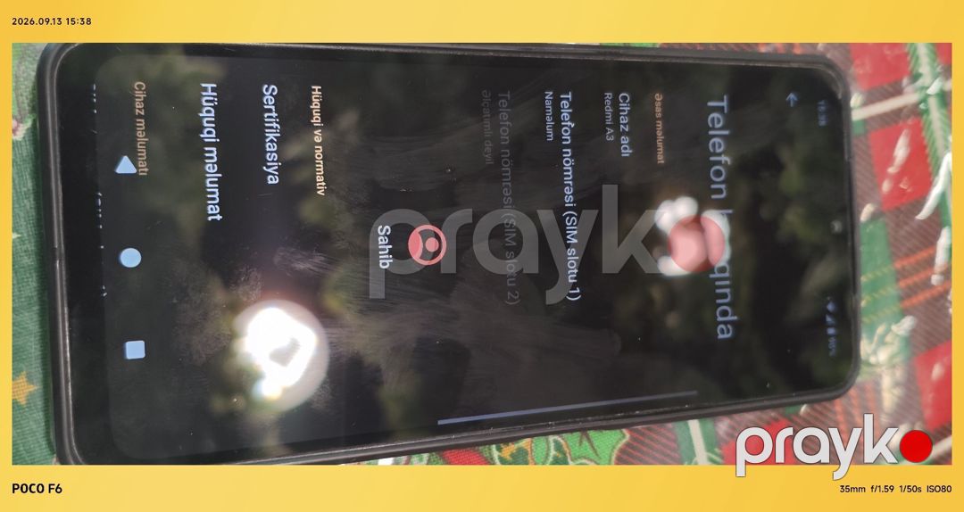Xiaomi Redmi A3 Olive Green 128GB/4GB — Smartfonlar, Gəncə (2)