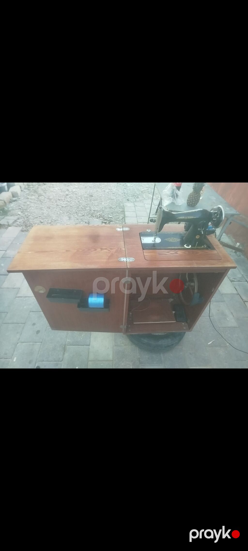 Tikiş maşını və şkaflı masa dəsti - Klassik tip elektrik tikiş — Tikiş və işəmə maşınları, Digah (5)