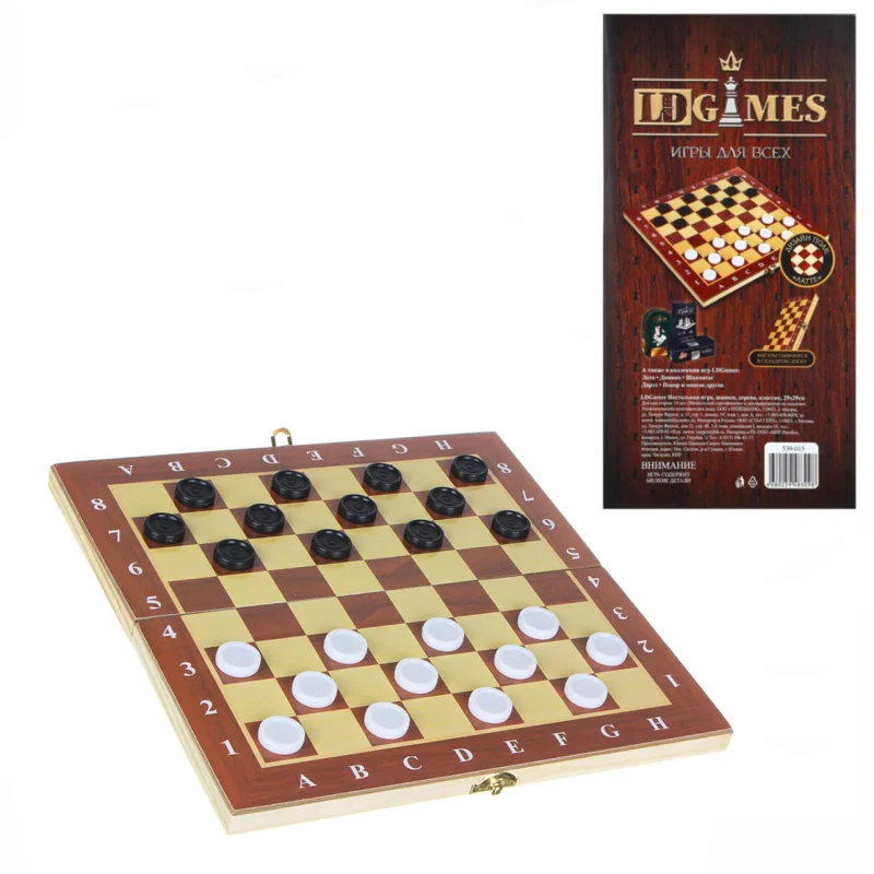 Dama WS0545, taxta, 30x30 sm — Etrend.az — Ball Games