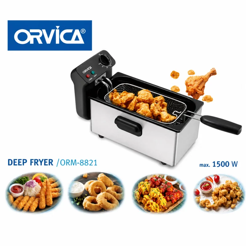 Orvica ORM-8821.LS Fritür Orvica ORM-8821 2000W — Digər mətbəx texnikası, Bakı (2)