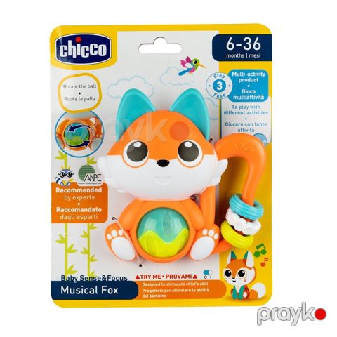 Çınqıldayan Chicco Musical Fox, 6-36 ay, rəngbərəng — Bakı
