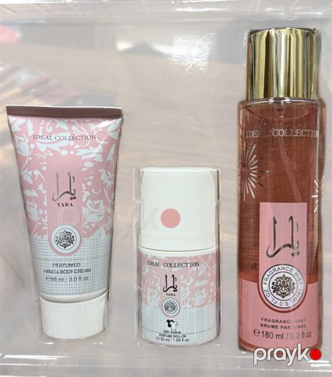 Bədən üçün kosmetika dəsti İdeal Collection (bədən üçün sprey 180 ml + bədən üçün krem 88 ml + dezodorant 50 ml) — Bakı