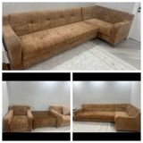 İşlənmiş, Künc divan, 2 kreslo, Bazalı, Açılan — fatimə — Mebel