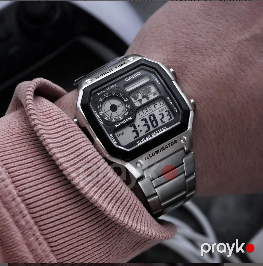 Qol saatı kişilər üçün Casio AE1200WHD-1AVDF — Mallar, Bakı (2)