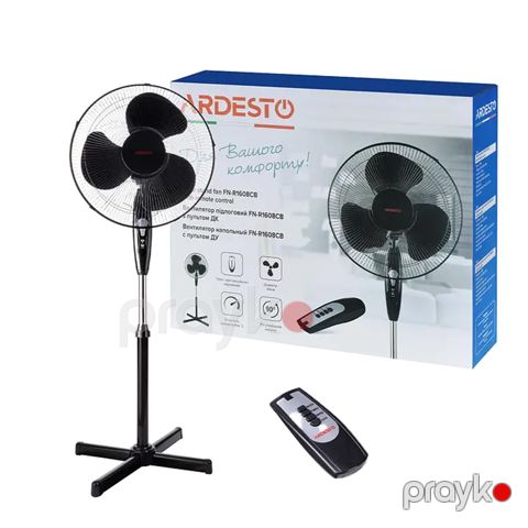 Ardesto FN-R1608CB 3 Pərli Funksional Ventilyator Qara Rengli Elektrikli P3 Serinkeş — Bakı