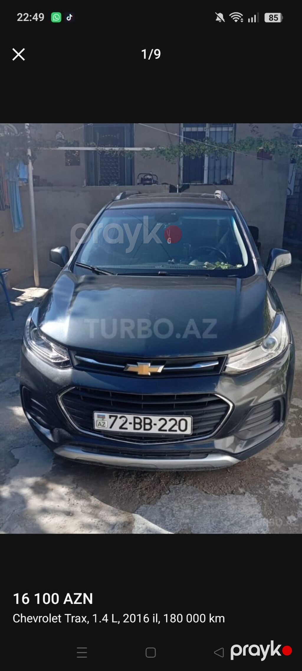 Chevrolet Tracker: 1.4 l 2016 il 190000 km Krossover — Avtomobillər, Bakı (2)