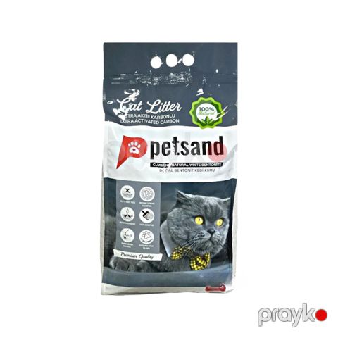 Pişik tualeti üçün doldurucu Petsand bentonit, aktivləşdirilmiş kömür, 10 l — Bakı