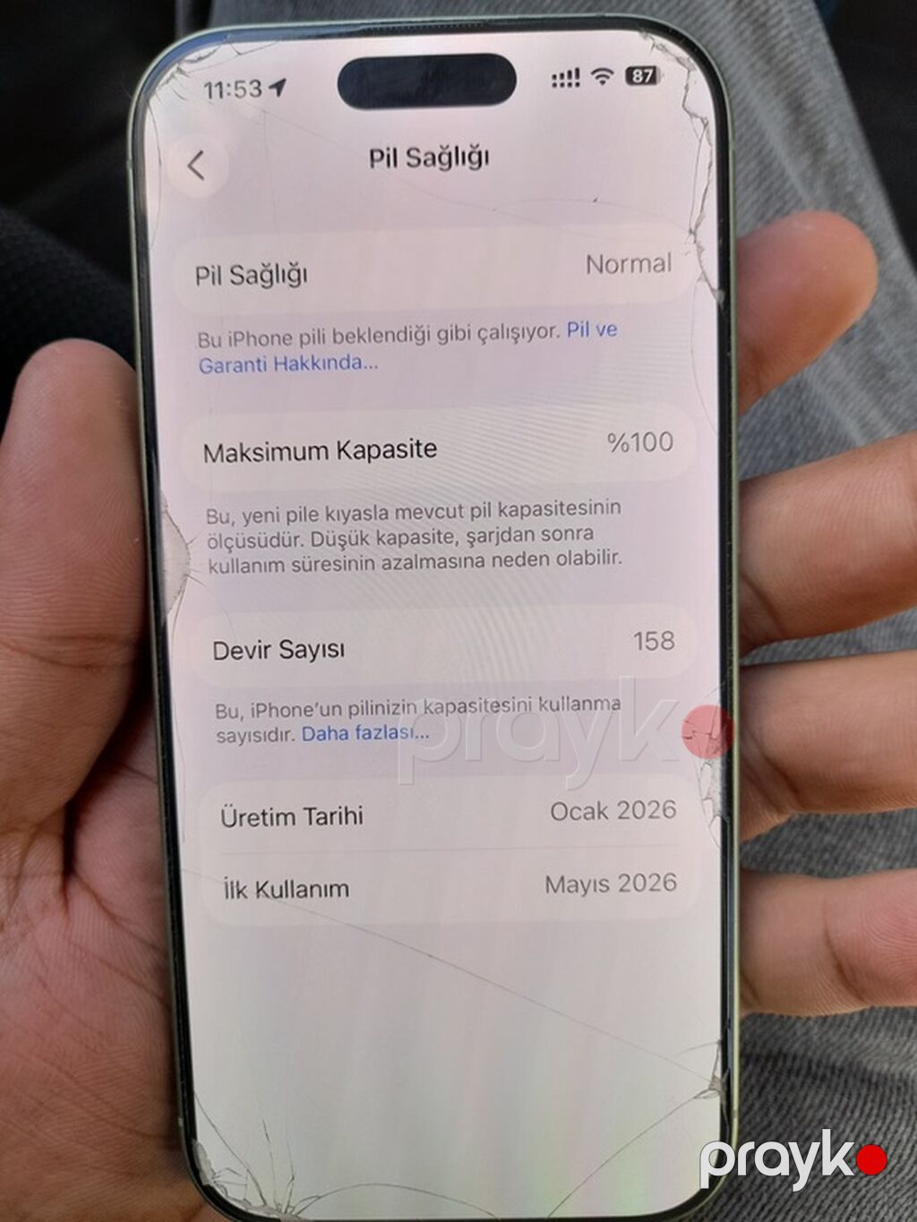 IPhone 17, 256 GB, Yaşıl, Qırıq — Apple iPhone, Bakı (2)