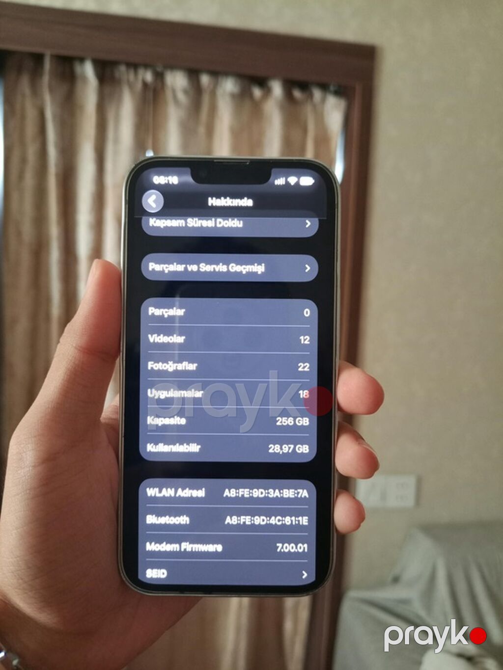 IPhone 13, 256 GB, Gümüşü, Face ID — Apple iPhone, Mehdiabad (3)