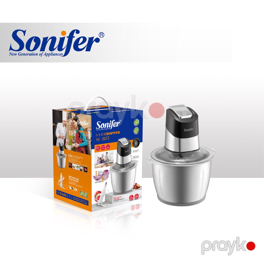 Sonifer SF-8135 400w gücündə 2.6 Litrlik Elektrikli Mətbəx Doğrayıcısı — Ev texnikası, Bakı (3)